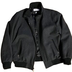 NWT! Calvin Klein Men’s Wool Bomber Jacket With Knit Trim - XL